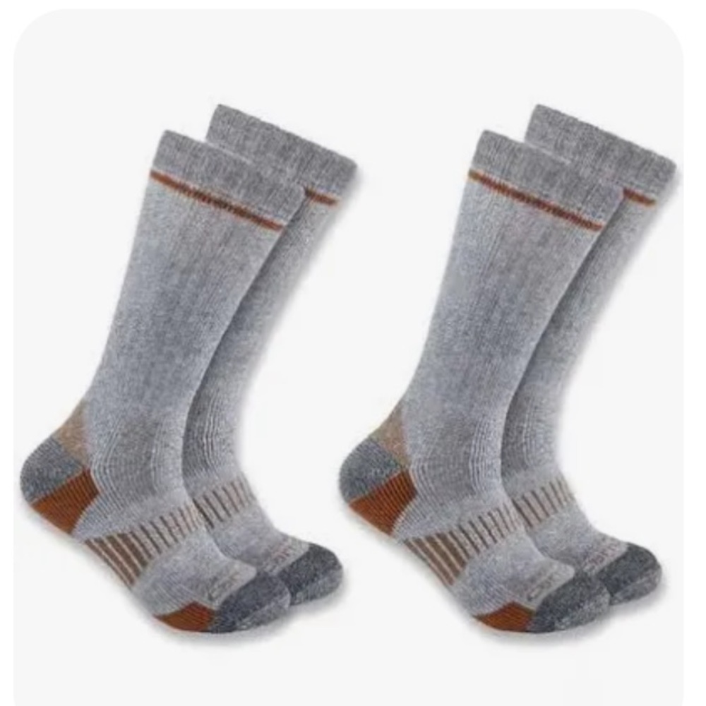Carhartt Men's Midweight Synthetic-Wool Blend Boot Sock